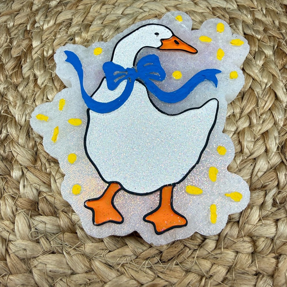Gooose with bow car freshie scent Baja cactus‎ air freshener RTS